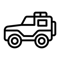 jeep line icon