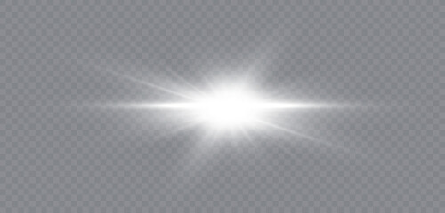 Star glow light effect. Bright particles, light shine. Stars.