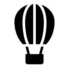 air ballon glyph icon