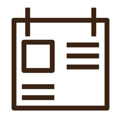 file list name paper outline icon