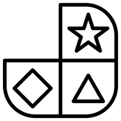 shape toy box icon