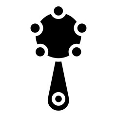 rattle baby icon