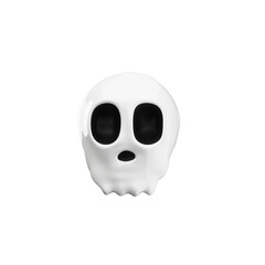 Obraz premium Isolated Human Skull Icon in 3D Style.