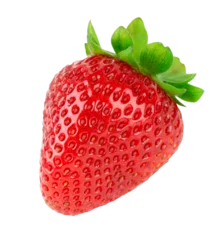 Poster Strawberry fruit isolated on transparent background. PNG format   © seralex