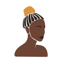 Abstract Woman Face Portrait