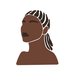 Abstract Woman Face Portrait