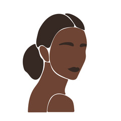 Abstract Woman Face Portrait