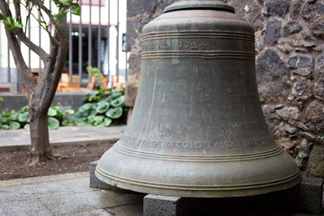 Fototapeta premium bell of tower of basilica our lady