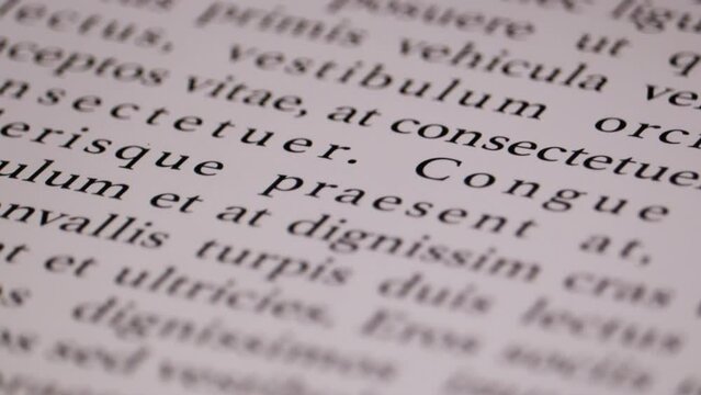 Lorem Ipsum Text Scrolling On A Pc Display Screen 01