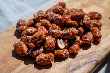 Chouchou french caramelized  sweet peanuts with sugar