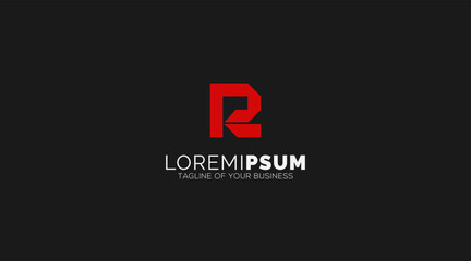 Letter R logo icon design template elements
