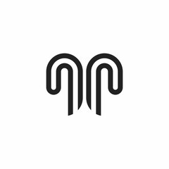 simple B and K initials logo