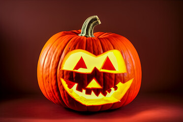 Spookey Halloween Pumpkin cut out by kids in Studio