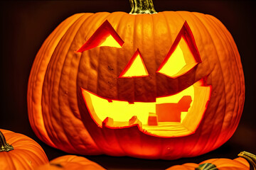 Spookey Halloween Pumpkin cut out by kids in Studio