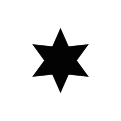 Obraz premium Star icon shape on transparent background