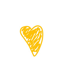 Love Scibble yellow Doodle