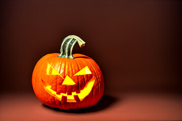 Spookey Halloween Pumpkin cut out by kids in Studio