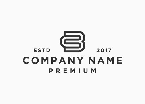 initials letter bc logo design vector illustration template