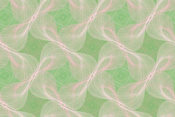 Organic lines geometric shapes optical illusion seamless pattern. © SunwArt