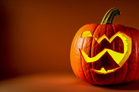 Spookey Halloween Pumpkin cut out by kids in Studio