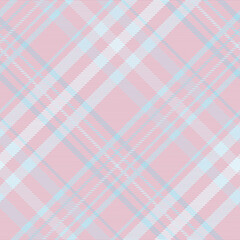 Seamless tartan plaid pattern in Pink and Blue Color.	
