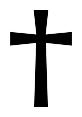 Simple Christian Cross PNG Image