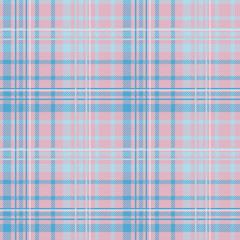 Seamless tartan plaid pattern in Pink and Blue Color.	

