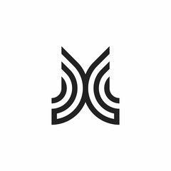 simple B and K initials logo