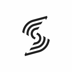 simple S initials logo