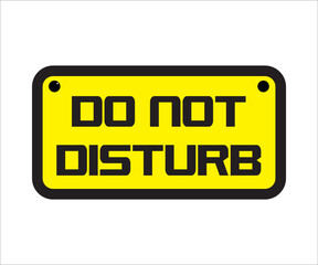 do not disturb sign