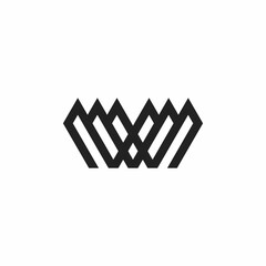 simple W initials logo