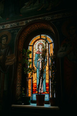 Church wedding ceremony. Orthodox church wedding. Church. Bride and groom.