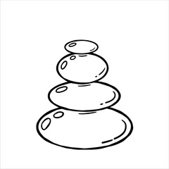 Balance stones for spa. Zen concept