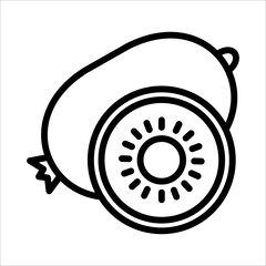 Kiwi Icon Logo Design Vector Template Illustration Sign And Symbol Pixels Perfect