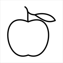 Apple Icon Logo Design Vector Template Illustration Sign And Symbol Pixels Perfect