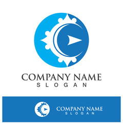 compass icon logo design