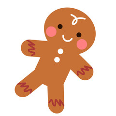 gingerbread man isolated