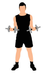 person lifting weights