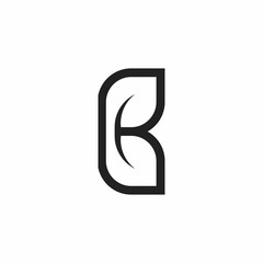 B logo with leaves