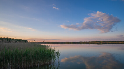 Fototapeta premium sunrise over the river