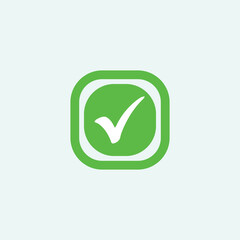 green check mark button