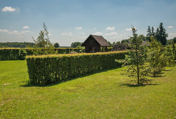 Garden in Witulin village. Lublin Voivodeship. Poland