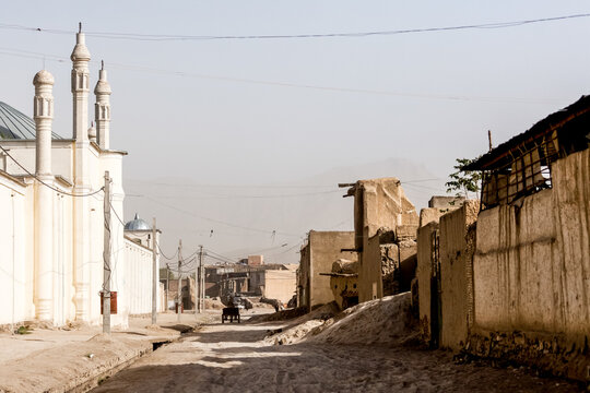 View of the streets of Kabul city in Afghanistan