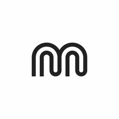 simple M initials logo