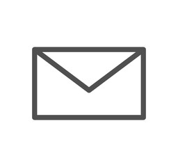 Envelope icon outline and linear vector.