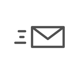 Envelope icon outline and linear vector.
