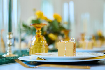 Gold Table Setting