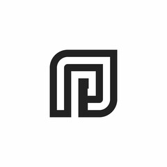 simple P initials logo