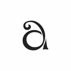 simple A initials logo