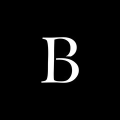 simple initial B logo